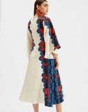 Red & Blue Floral Dress HSC-0068