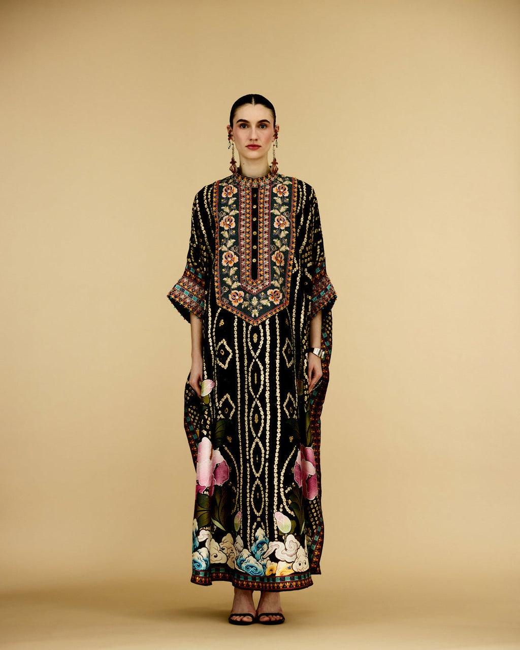 Black floral Kaftan