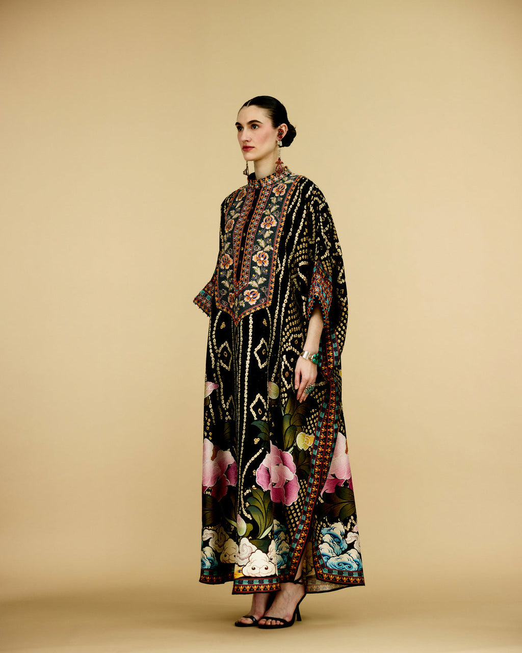 Black floral Kaftan