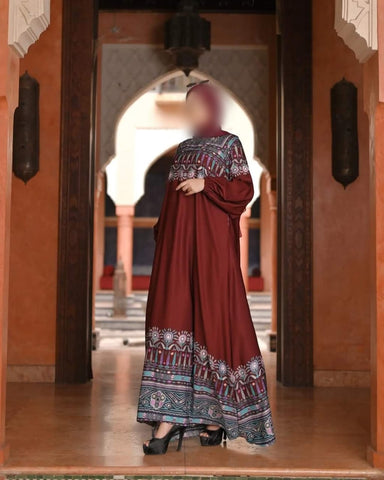 Chennai Maroon  Abaya