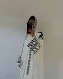 Black & White PST Abaya