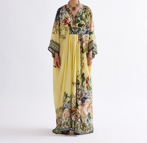 Yellow Long Kaftan