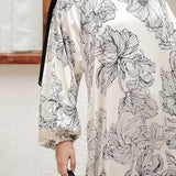 Black & White Abaya HAC-0012