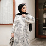 Black & White Abaya HAC-0012