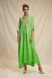 Bhandhni Kaftan Green HLK-0030