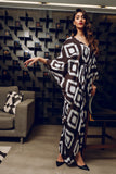 Black & White Ikat Pattern HLK-0125