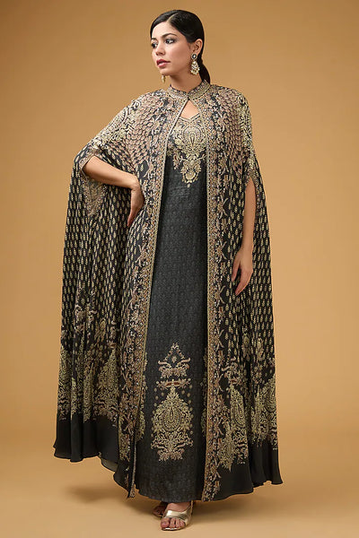 Grey Cape Set