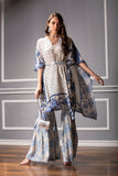 Navy Blue Kaftan & Sharara Set HEK-0004