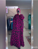 Pink Cheetah Abaya