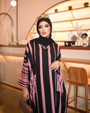 Pink Lines Abaya HAC_0136