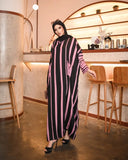 Pink Lines Abaya HAC_0136