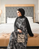 Black Leaf Abaya HAC-0029