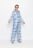 Blue Tiles Pant Set HCS-0015