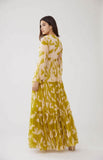 Mustard Yellow Dress HLF-0024