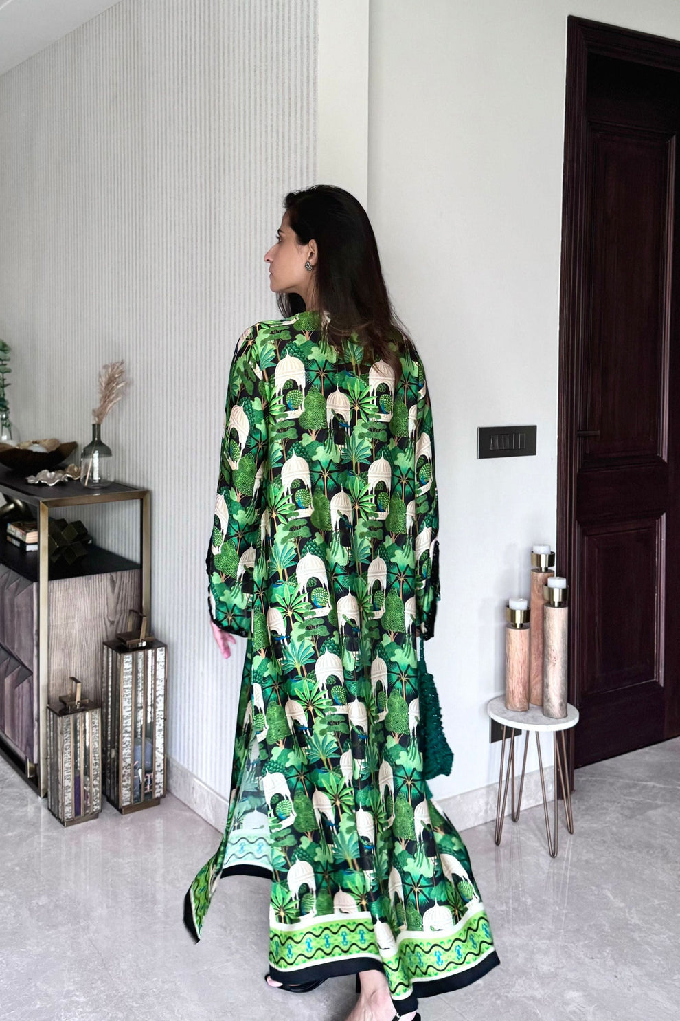 Green and Black kaftan Shirt