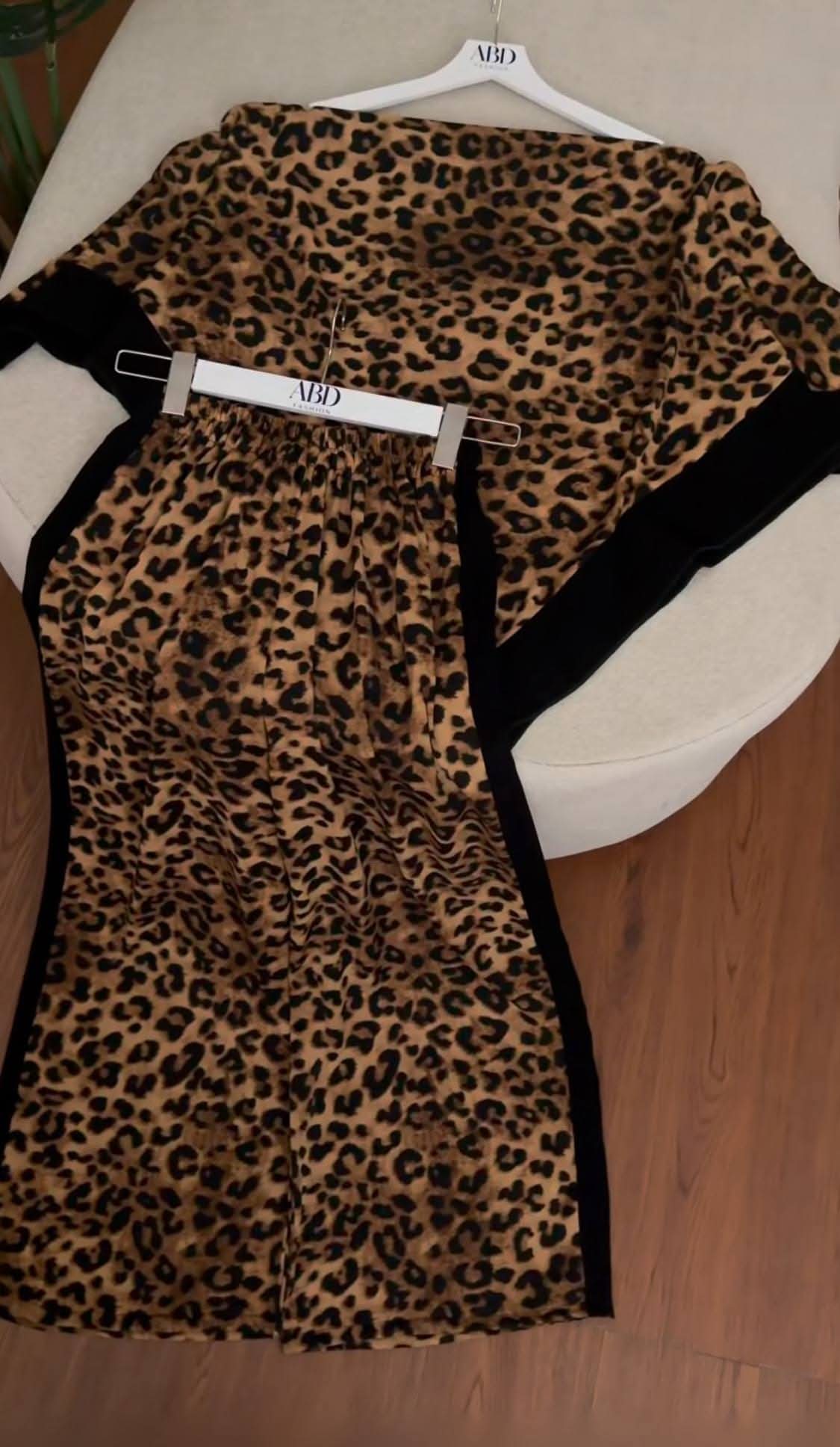 Cheetah Print scarf set