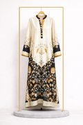 Black Off-white Kaftan Shirt