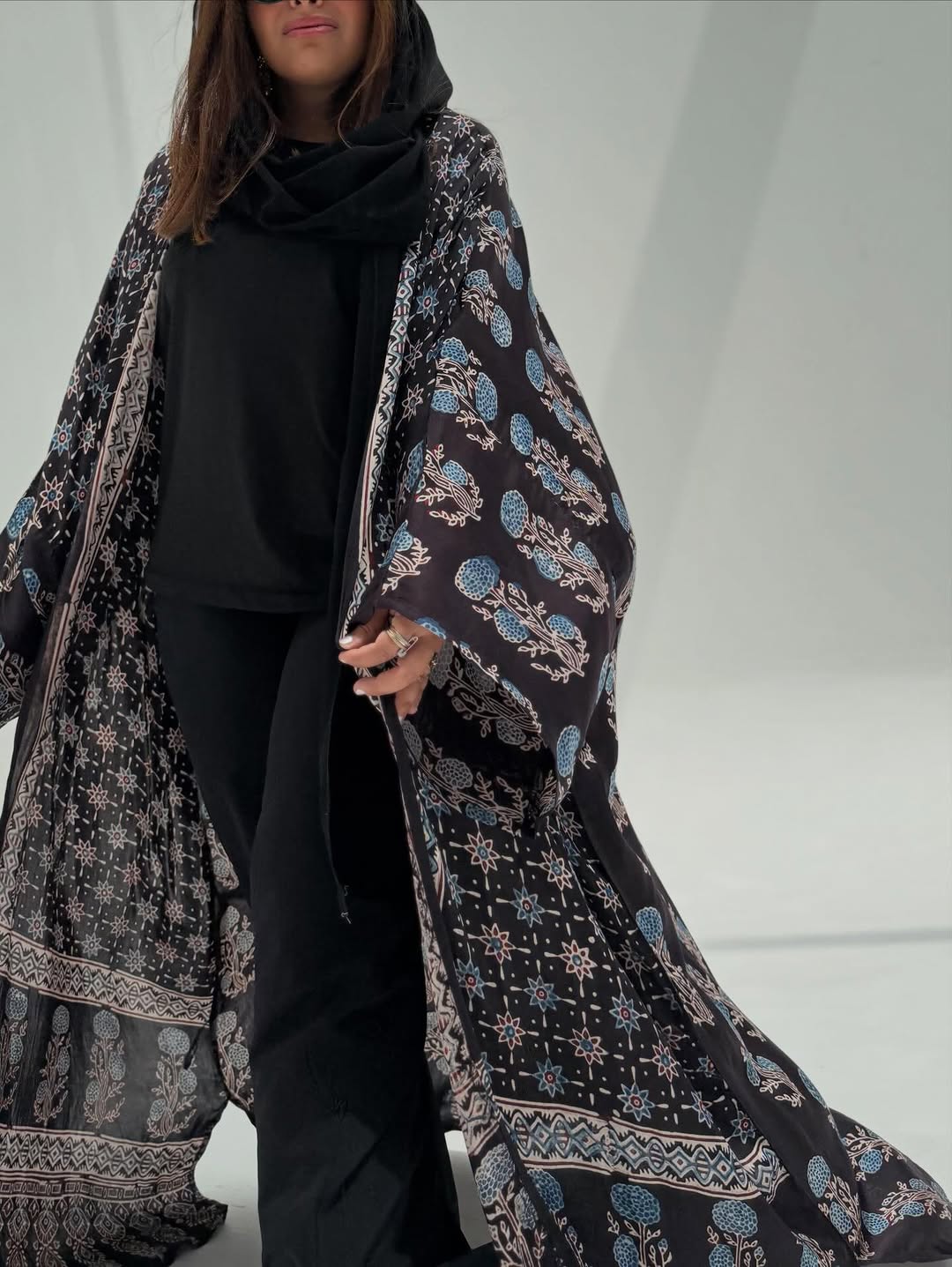 Black Silk Abaya