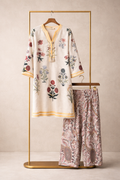 White Pink Shalwar Set