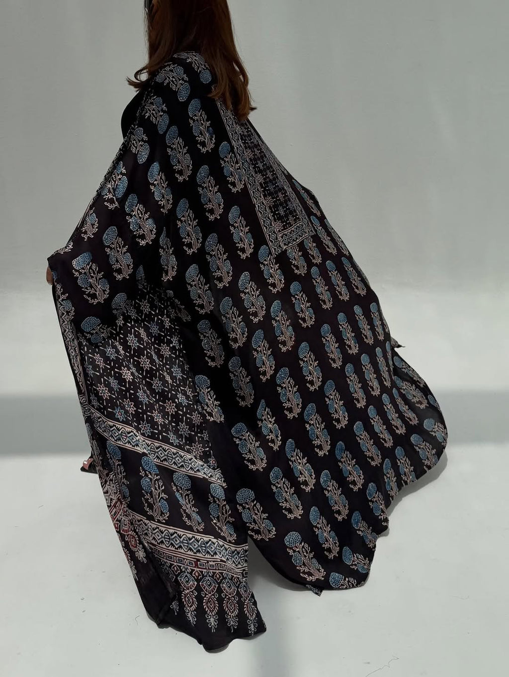 Black Silk Abaya