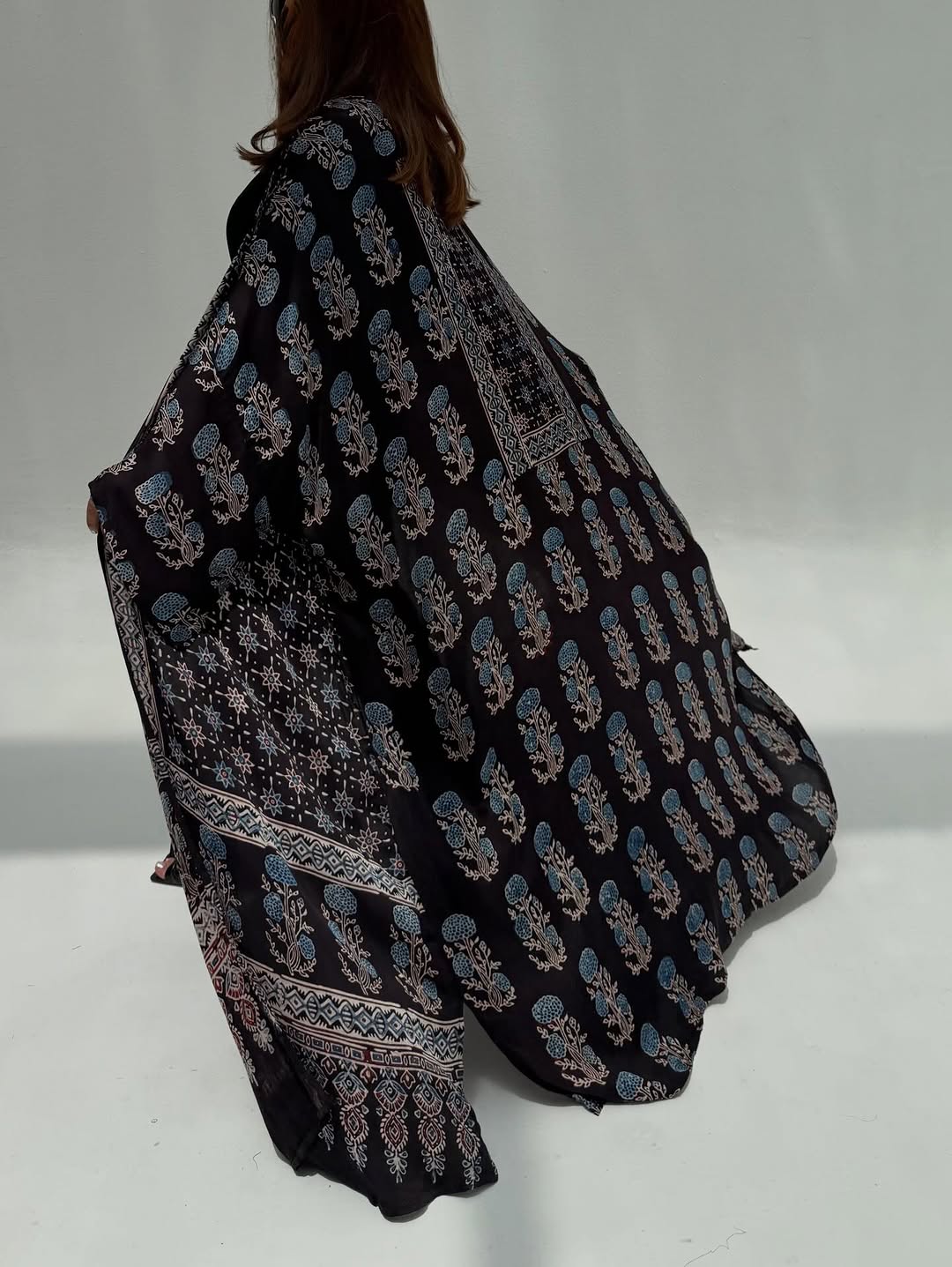 Black Silk Abaya