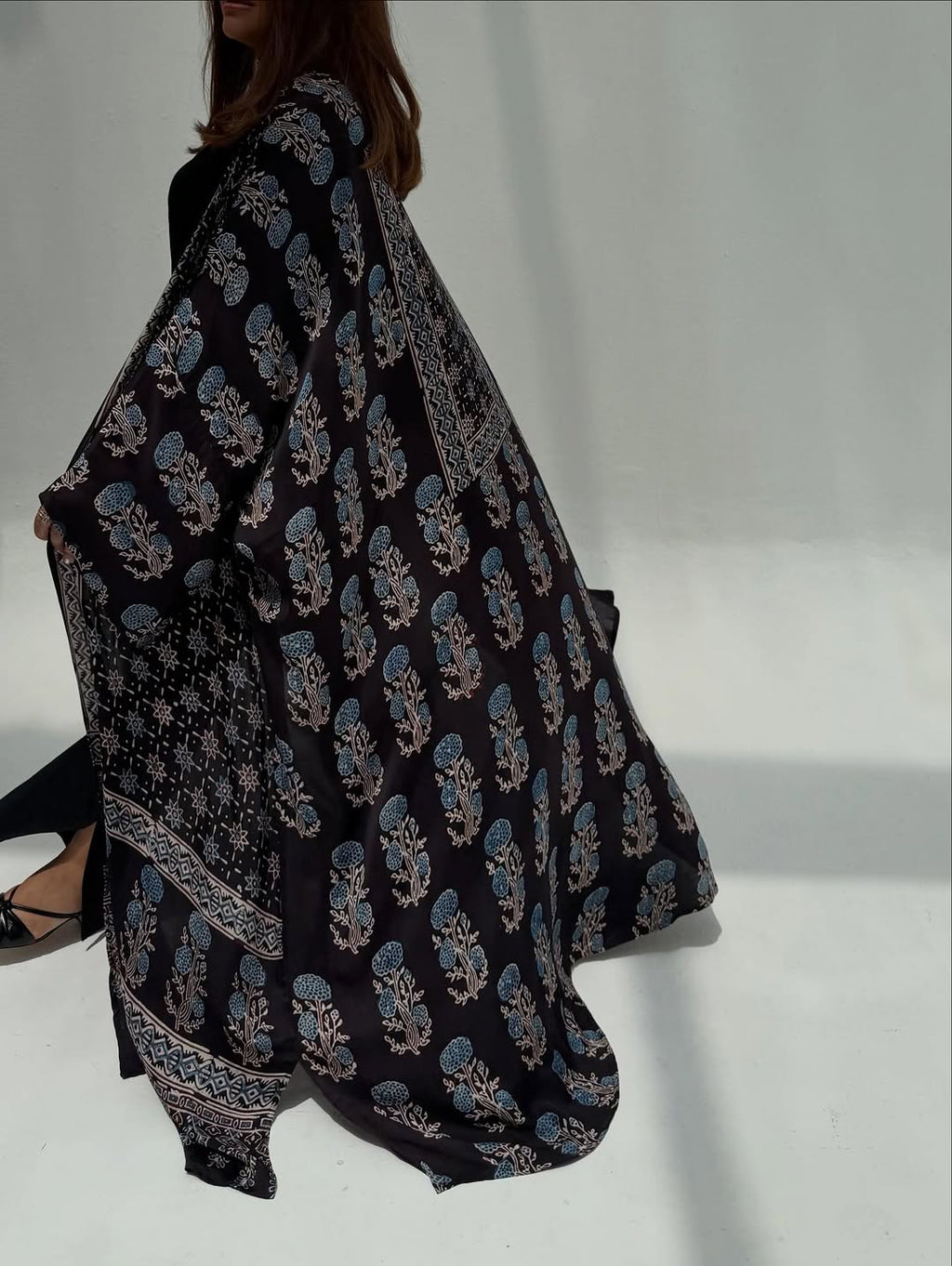 Black Silk Abaya