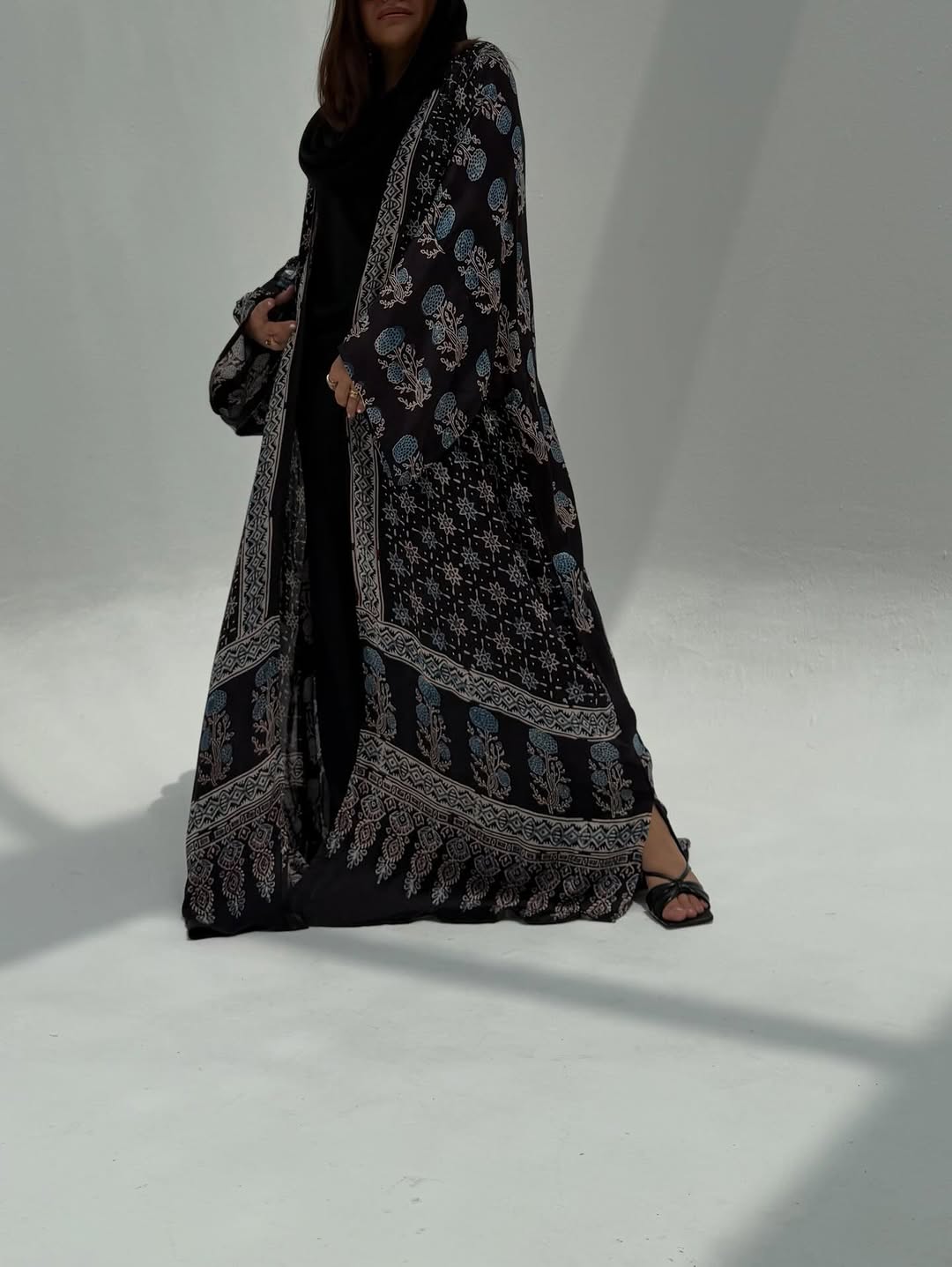 Black Silk Abaya
