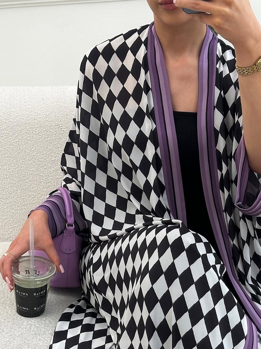 Geometric purple Abayae