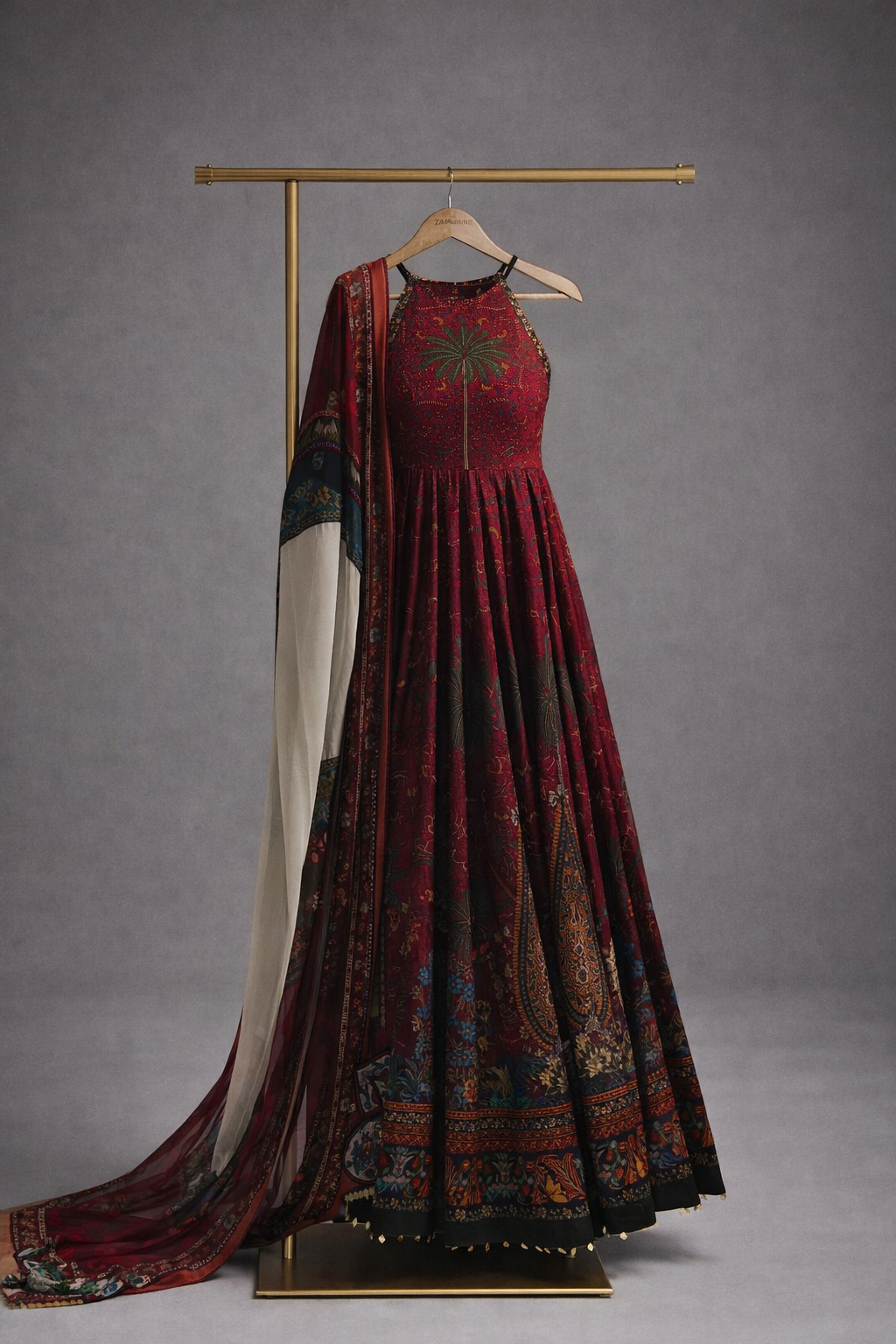 Tropical ethnic Frock set