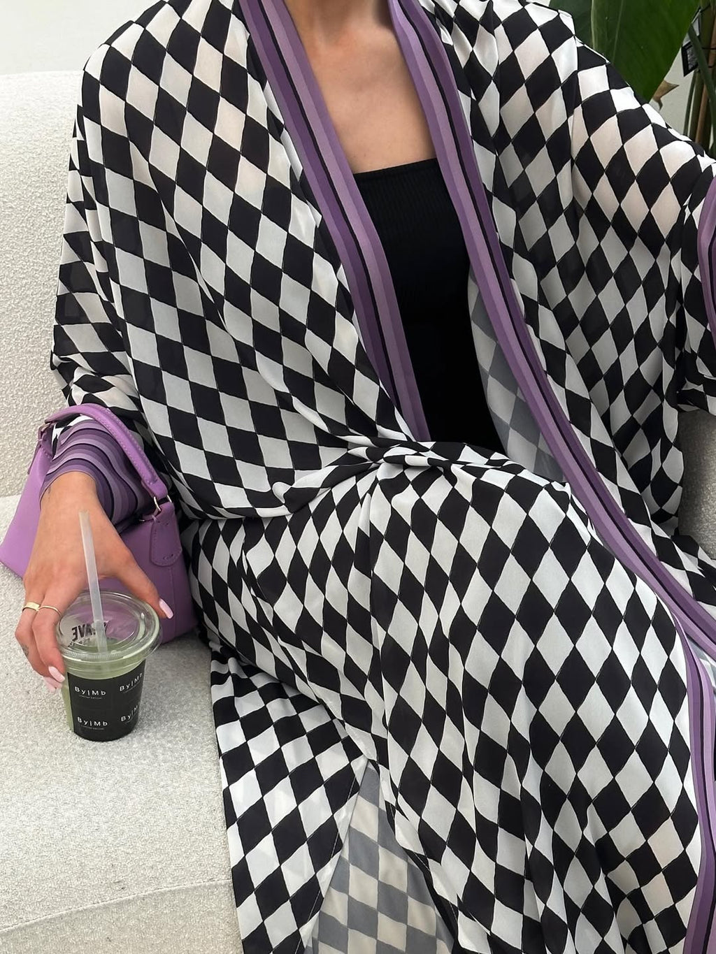 Geometric purple Abayae
