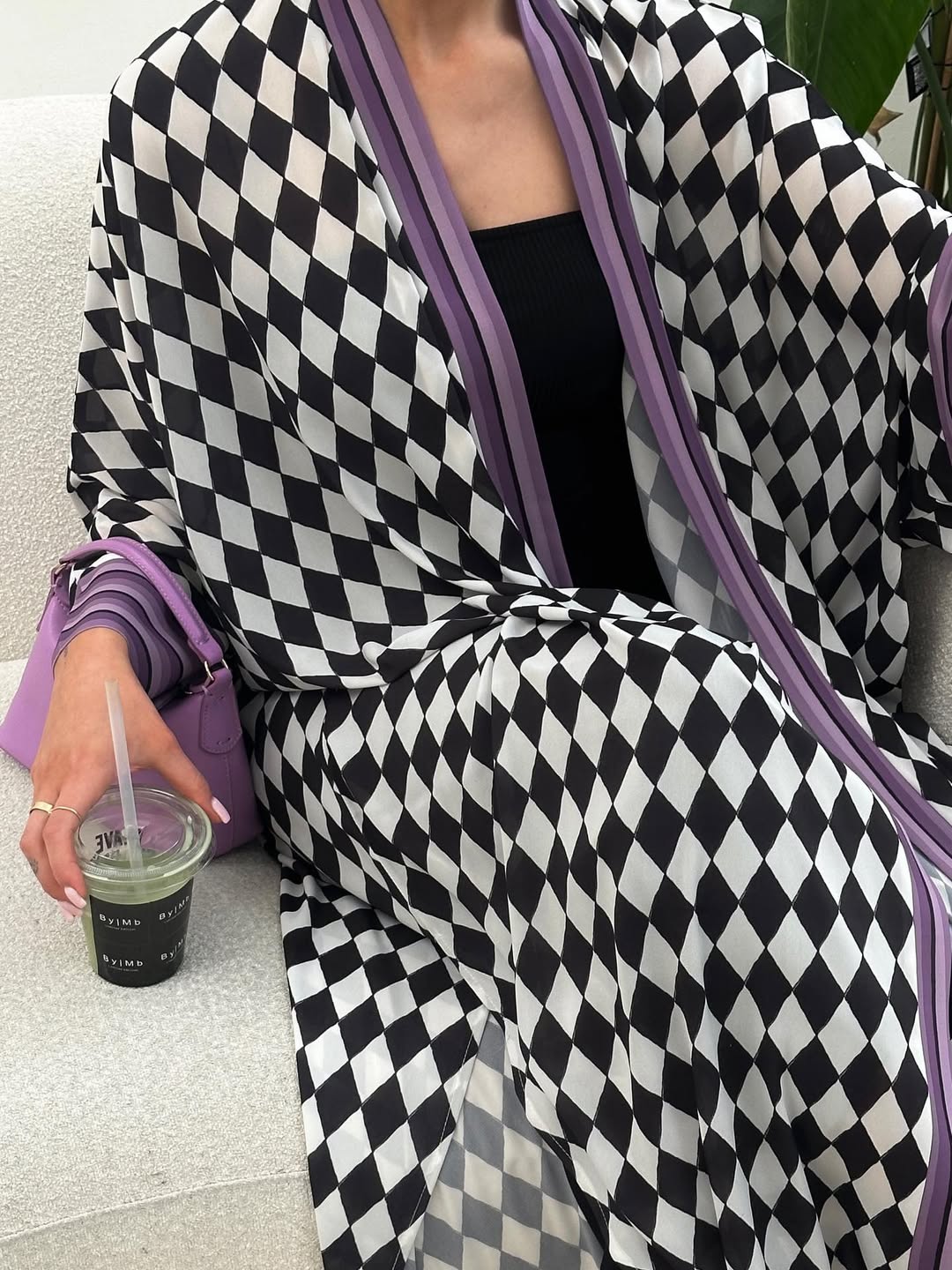 Geometric purple Abayae