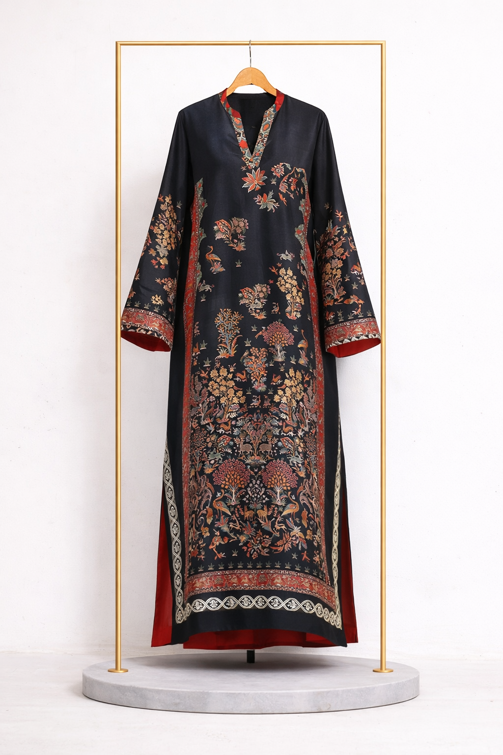 Black luxury kaftan Shirt