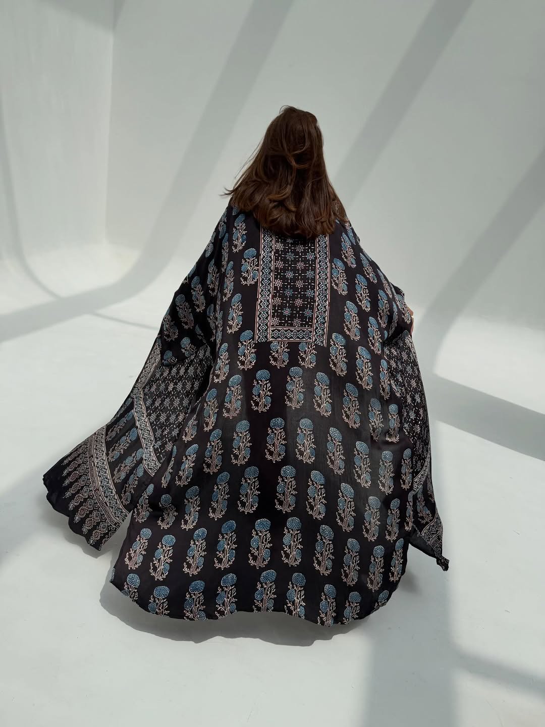 Black Silk Abaya