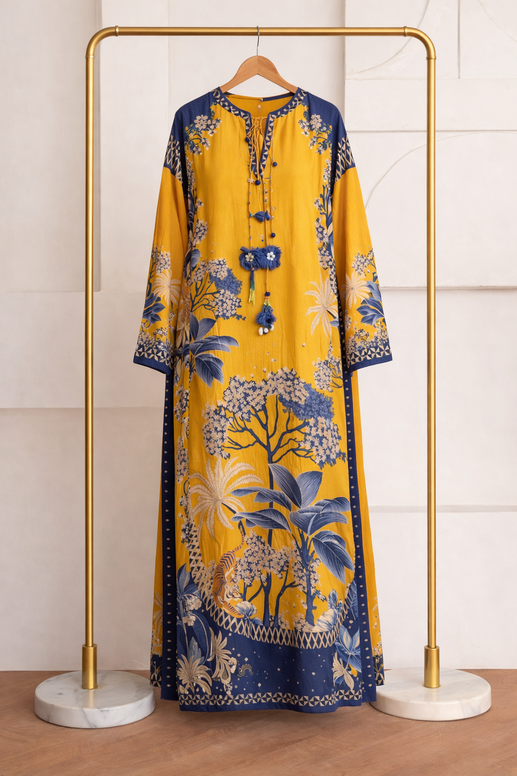 Yellow Kaftan Shirt