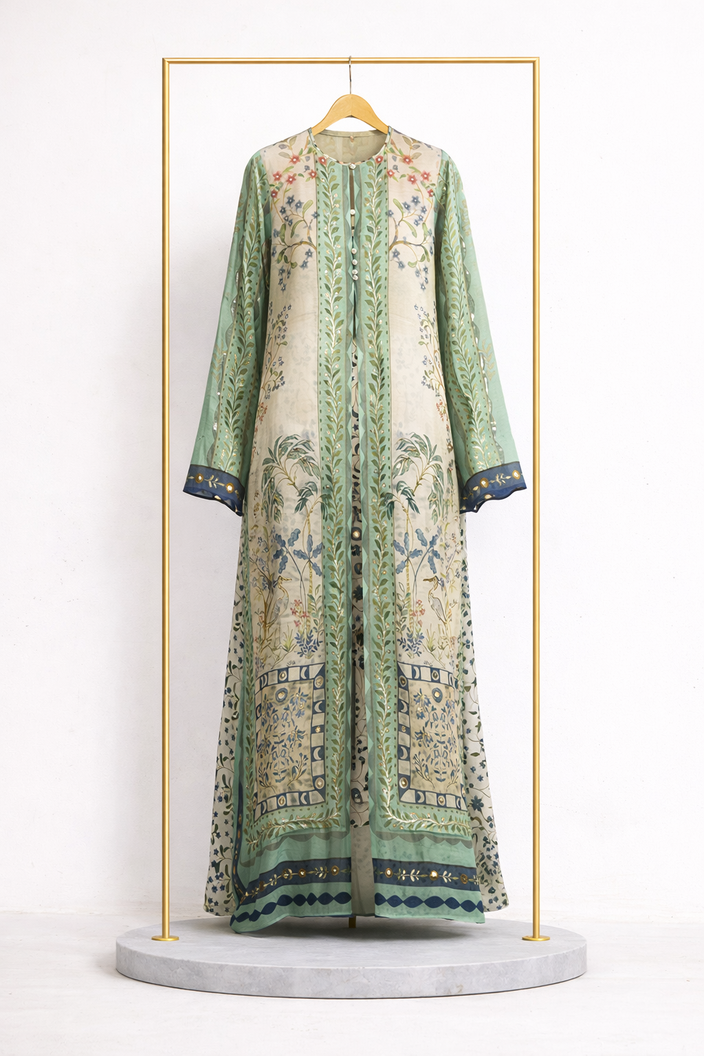 Green Gown  Set