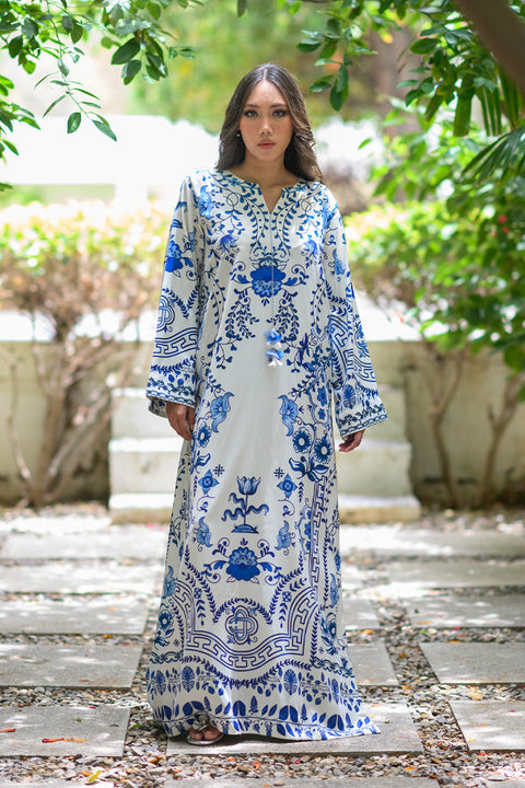 Blue Kaftan Shirt