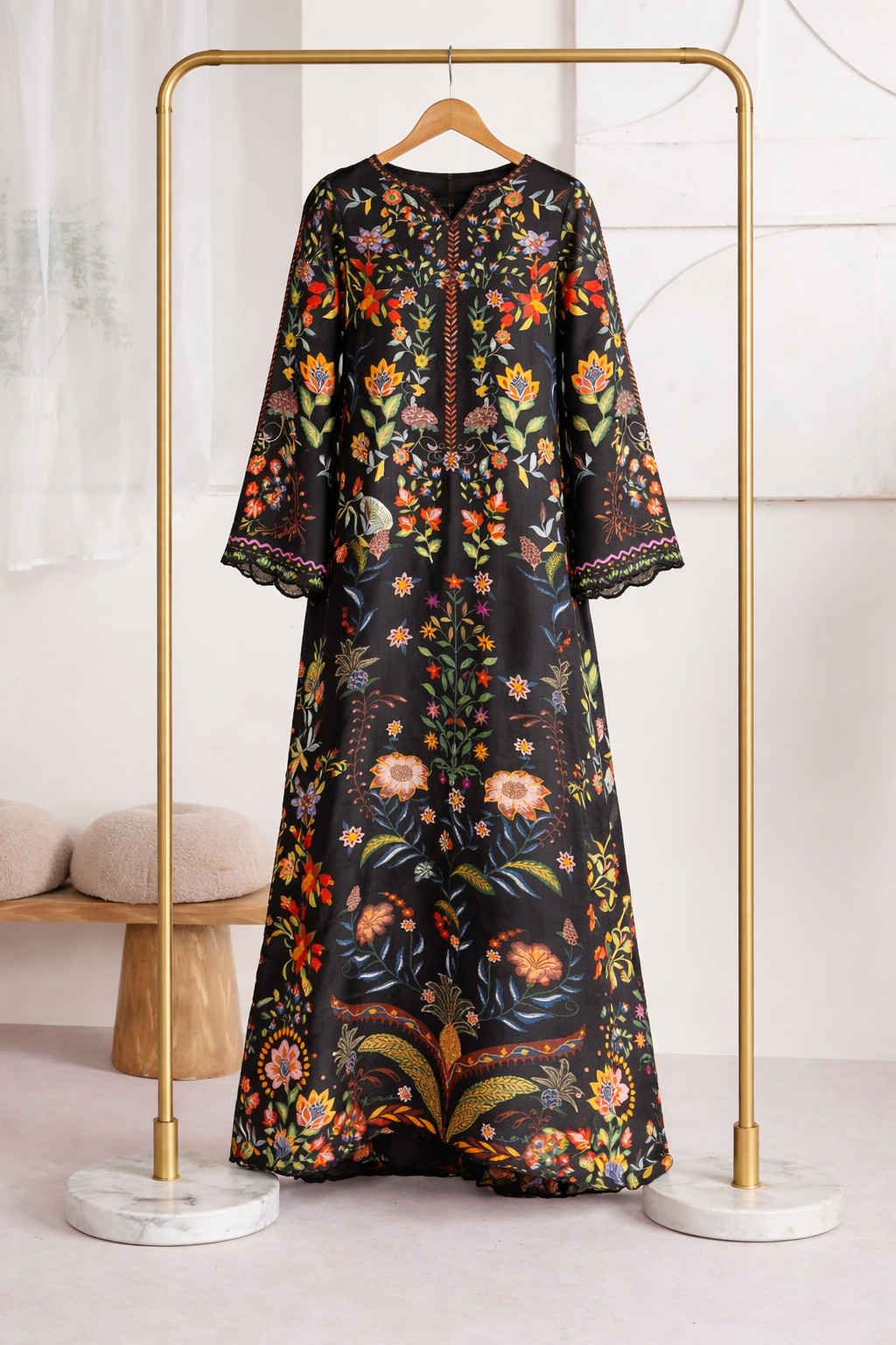 Black  kaftan Shirt