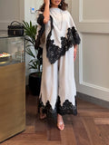 White and Black Lace Set