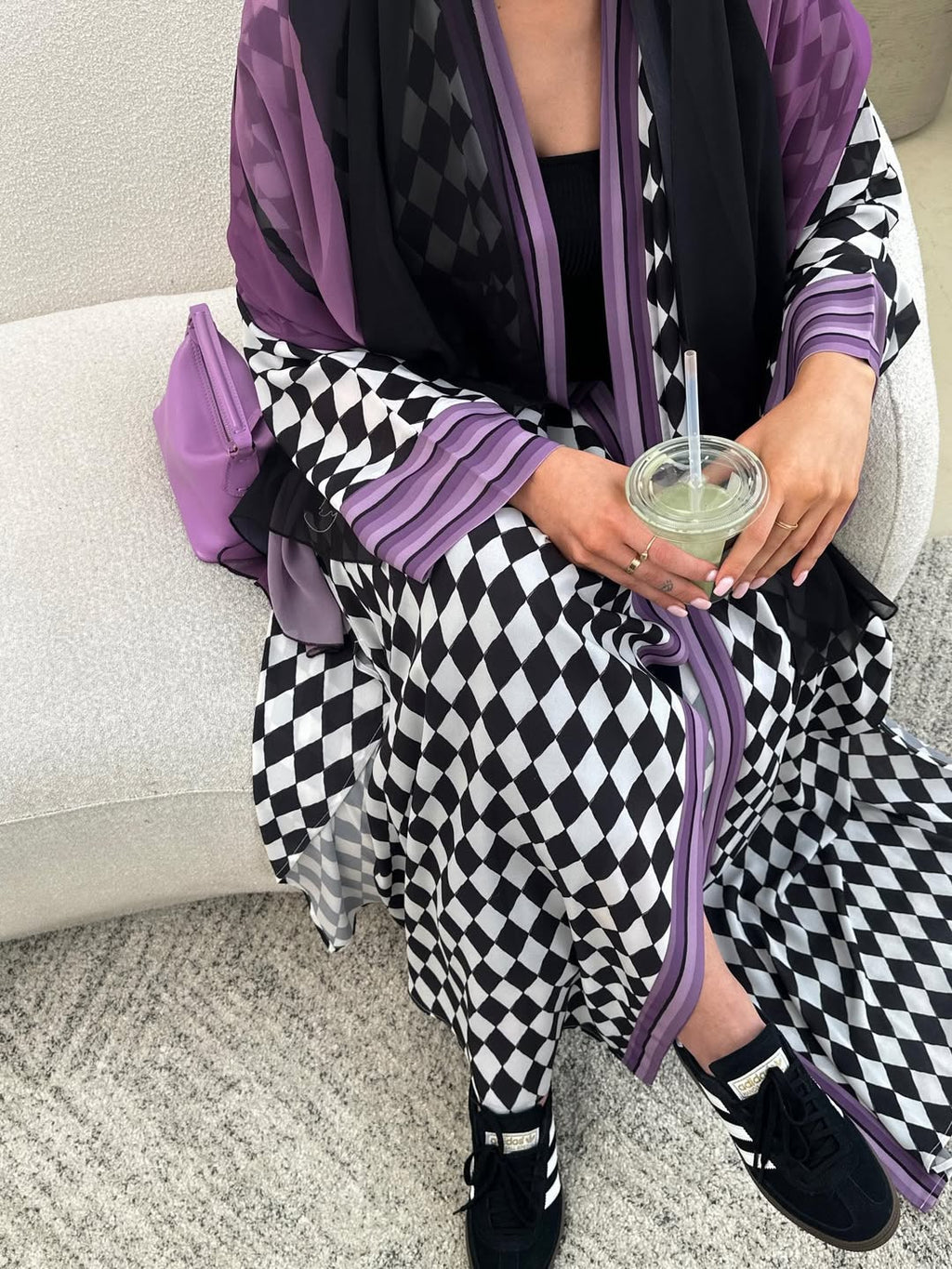 Geometric purple Abayae