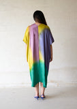 Tiedye Kaftan Yellow Green HLK-0037